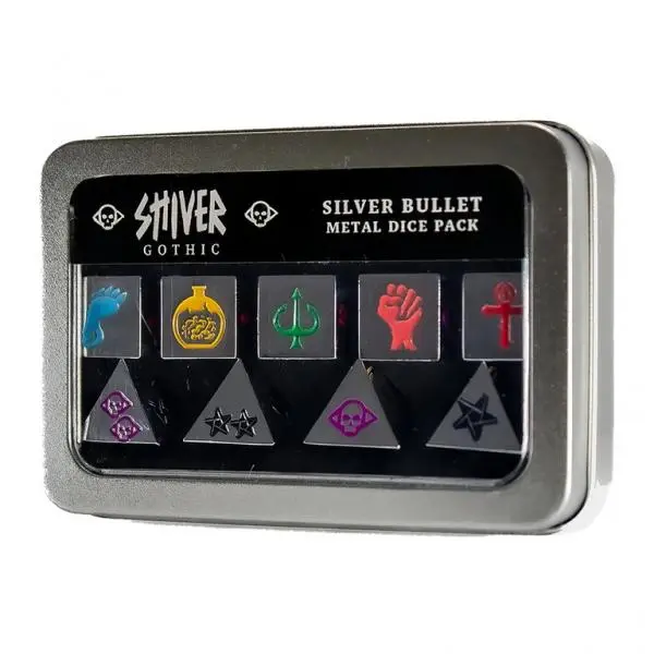 SHIVER Gothic - Silver Bullet Metal Dice
