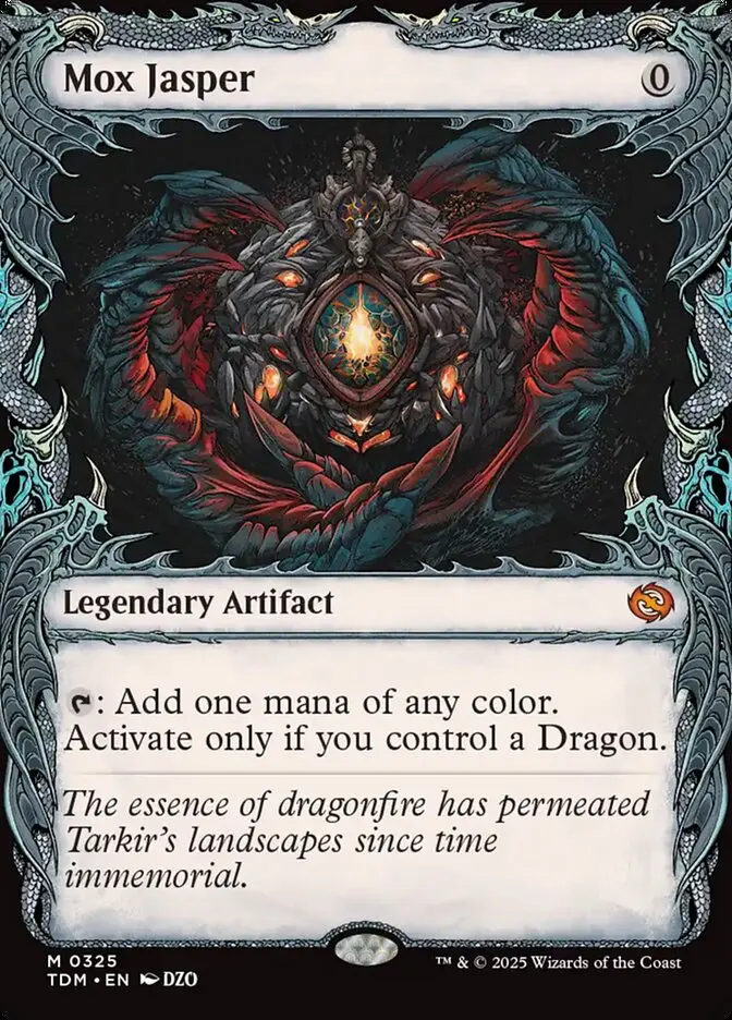 Showcase Mox Jasper Tarkir Dragonstorm #325