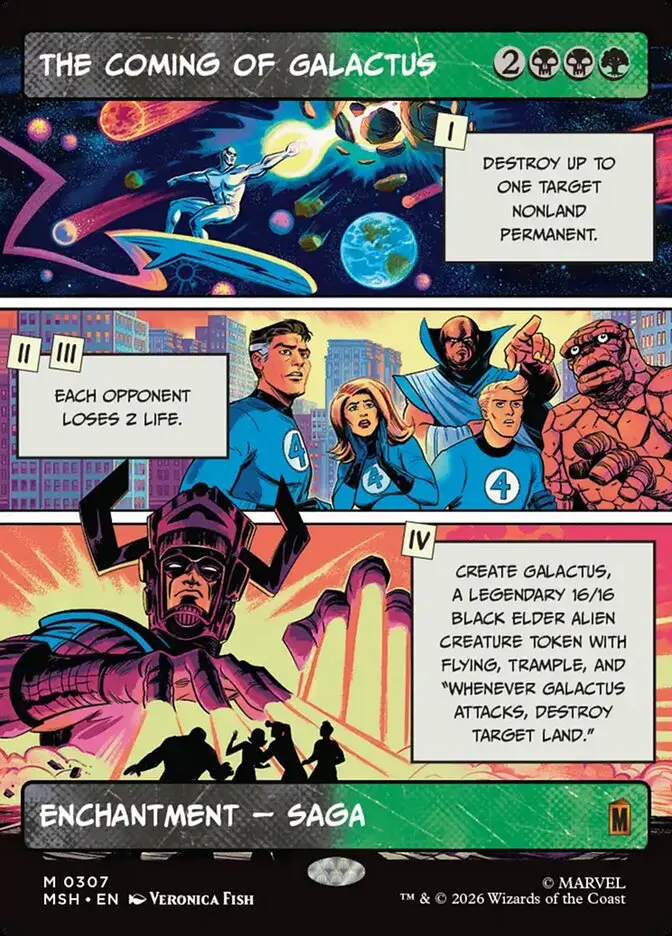 Showcase Panel The Coming of Galactus Marvel Super Heroes #307