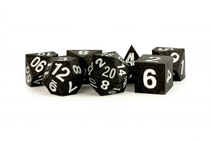 Silicone Rubber Poly Dice Set