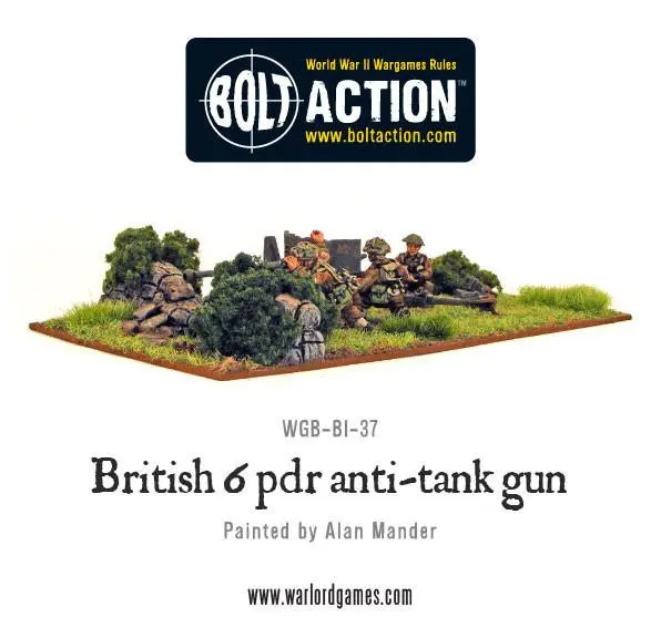 Six Pounder Anti-Tank Gun - British Army (Bolt Action)