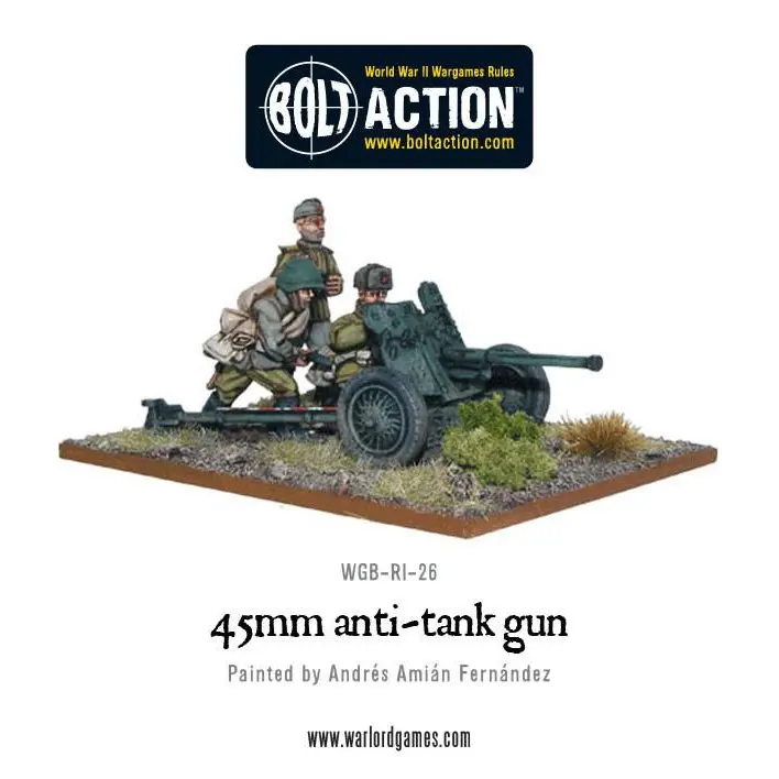 Soviet 45mm Anti Tank Gun - Bolt Action