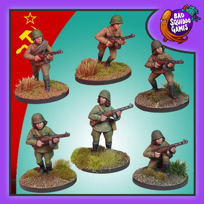 Soviet Infantry with SMG - Bad Squiddo Games