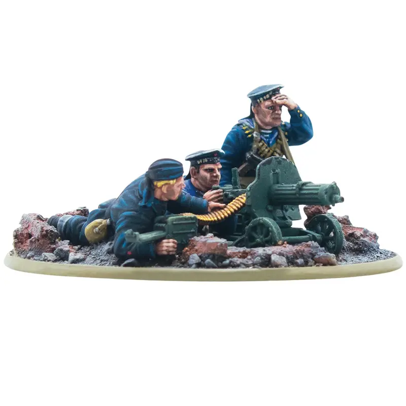 Soviet Naval Brigade MMG Team - Bolt Action Blister