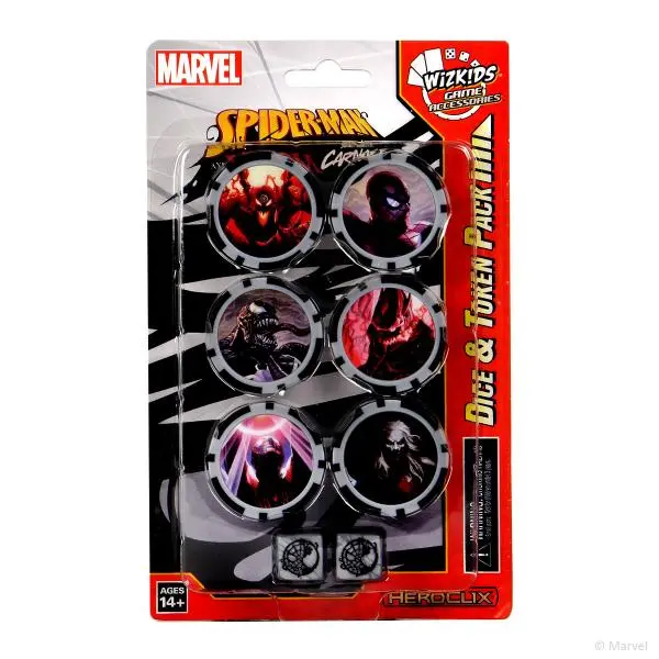 Spider-Man and Venom Absolute Carnage Dice & Token Pack