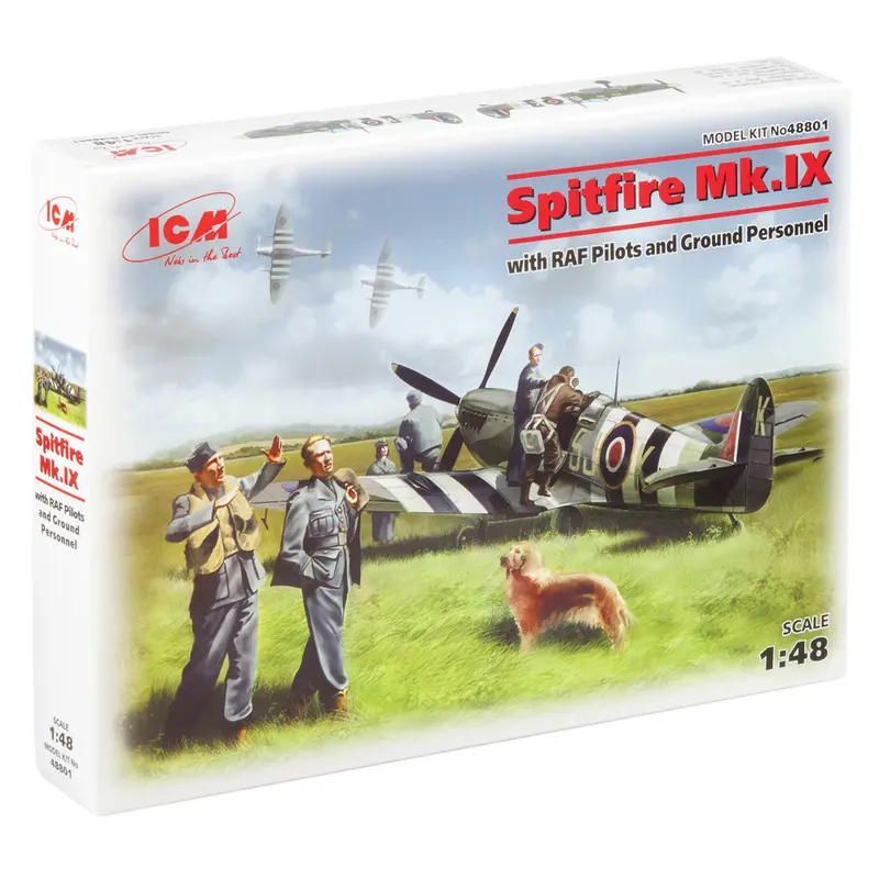 Spitfire Mk.IX with RAF Pilots and Ground Personnel