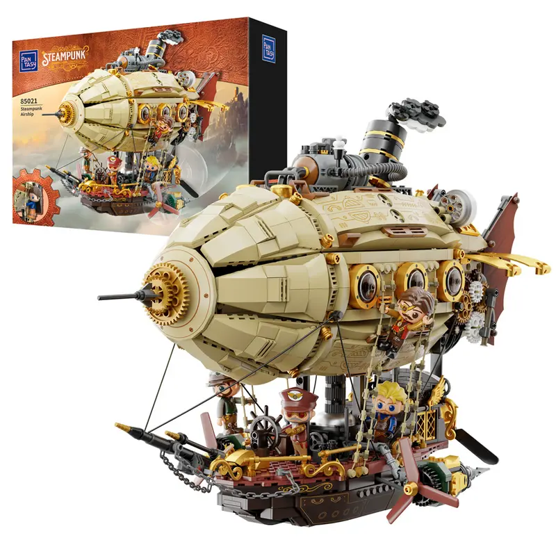 Steampunk Airship Brick Building Set - Pantasy