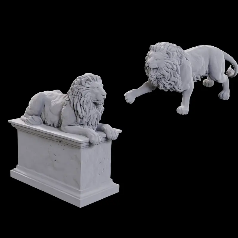 Stone Lion - Wizkids Deep Cuts Miniatures