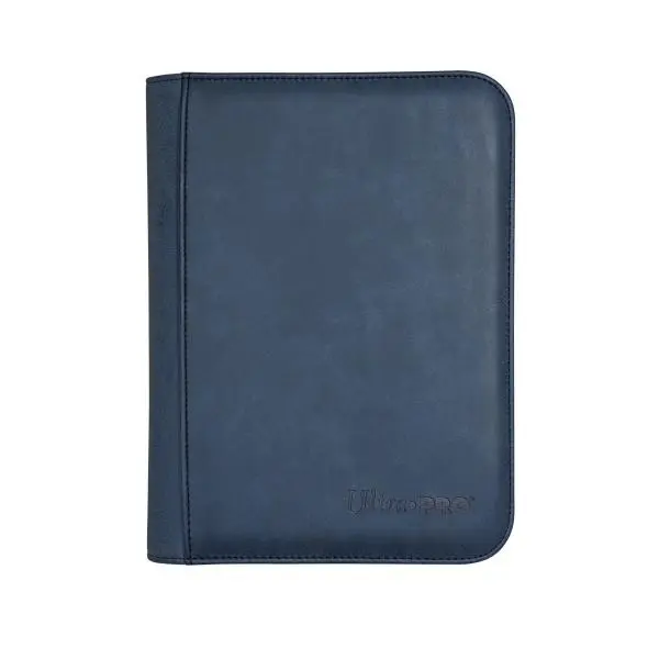 Suede Collection Zippered 4-Pocket Premium PRO-Binder - Sapphire