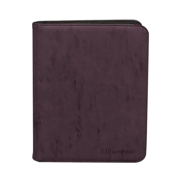 Suede Collection Zippered 9-Pocket Premium PRO-Binder- Amethyst