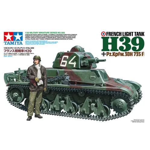 Tamiya French Light Tank H39 – 1/35 Scale Model Kit