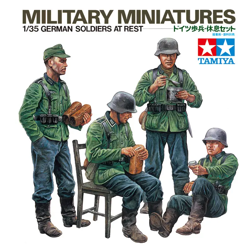 Tamiya German Soldiers at Rest - 1/35 Scale