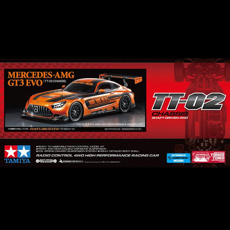 Tamiya Mercedes-AMG GT3 EVO TT-02 | 1