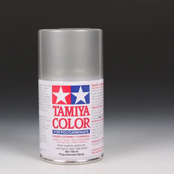 Tamiya Translucent Silver Spray For Polycarbonate - PS-36