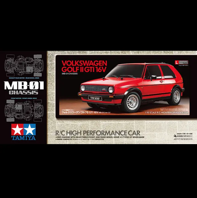 Tamiya VW Golf II GTI 16V (MB-01) – 1/10 Scale R/C Model