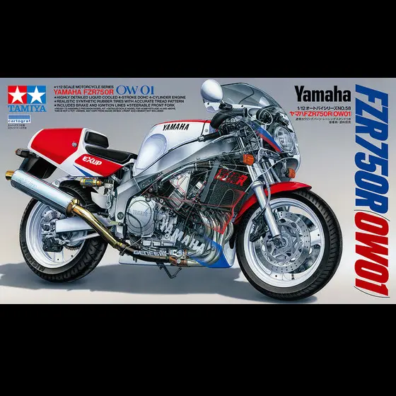 Tamiya Yamaha FZR750R OW01 - 1/12 Model Kit