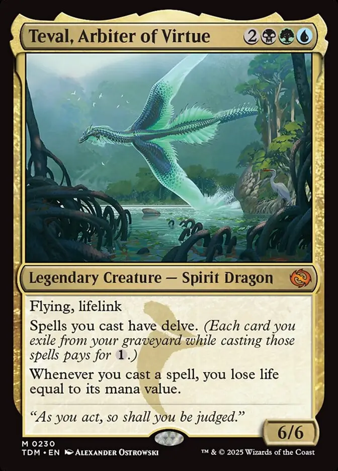 Teval, Arbiter of Virtue Tarkir Dragonstorm #230