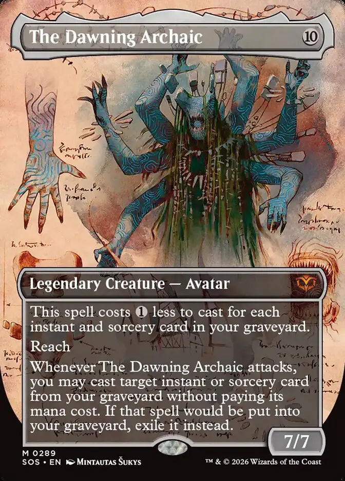 The Dawning Archaic Secrets of Strixhaven Borderless Field Notes #289