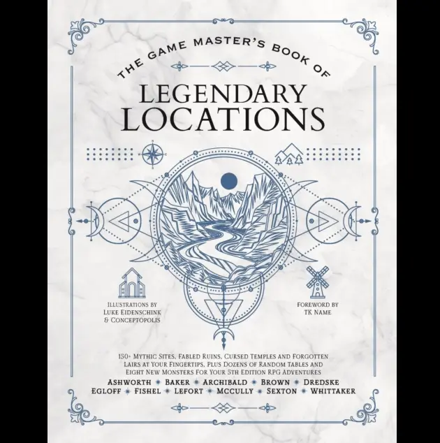 The Game Master's Book of Legendary Locations RPG Guide | Hardback