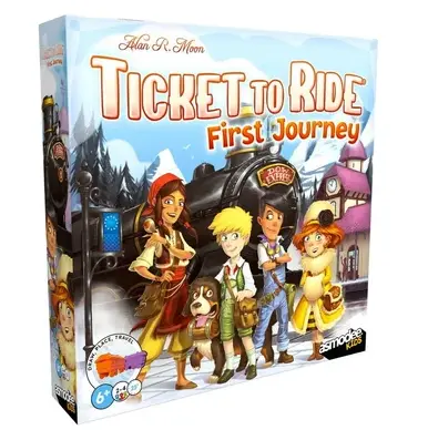 Ticket to Ride First Journey Europe Board Game -2-4 Players Ages 6+