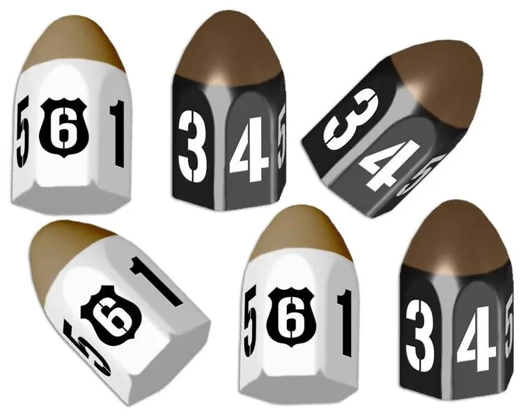 Tiny Epic Crimes 6 Pack Bullet Dice