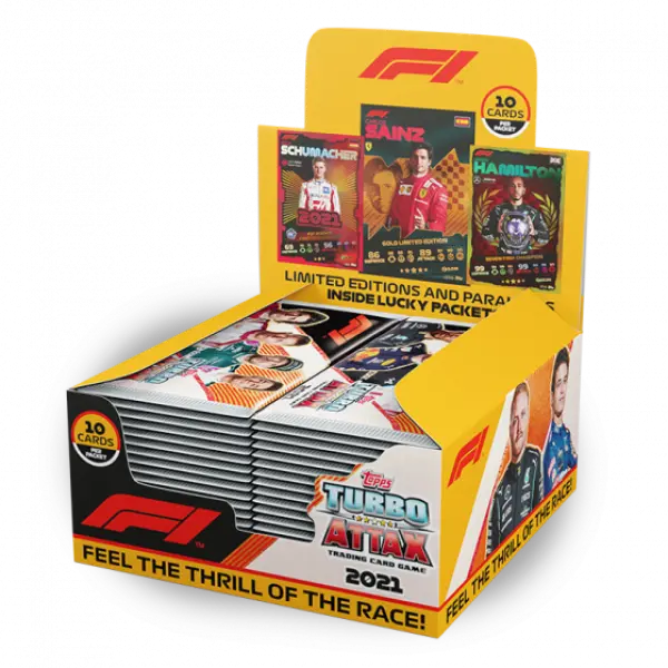 Topps F1 Turbo Attax 2021 Card Packet Box