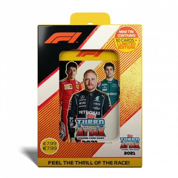 Topps F1 Turbo Attax 2021 Mini Collector Tin