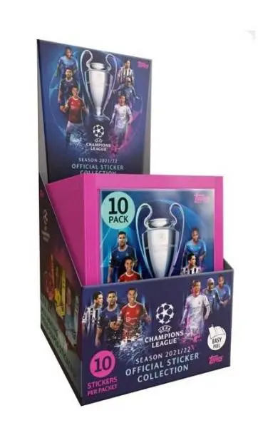 UCL 2021/22 Sticker Packets Box