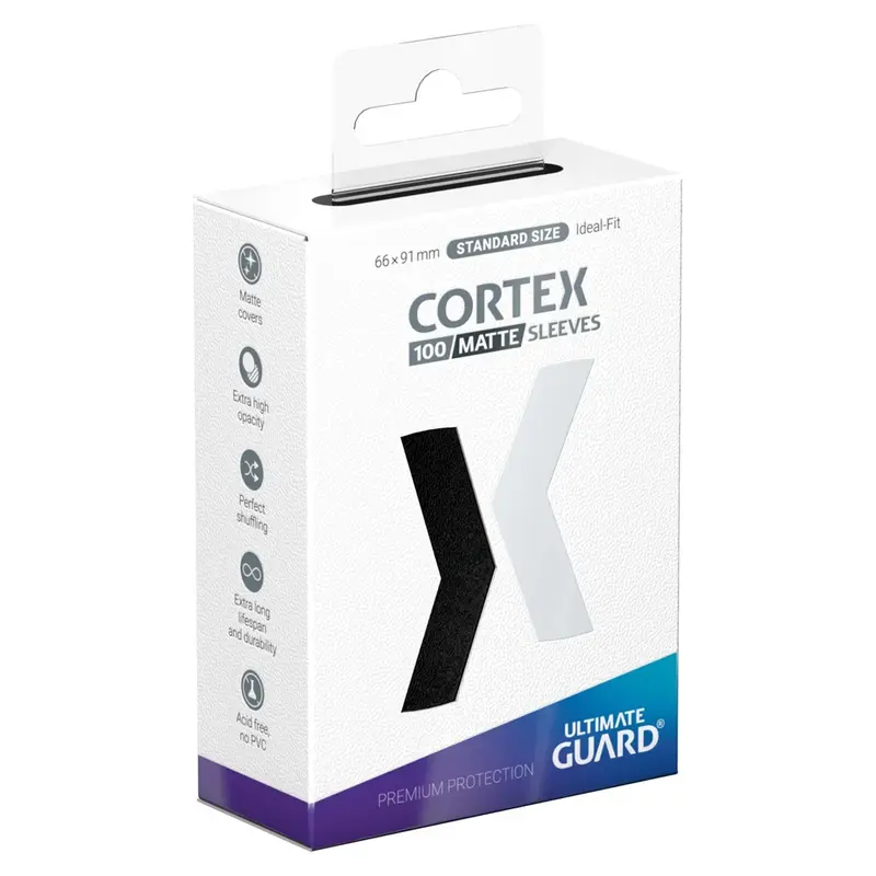 Ultimate Guard Black Matte Cortex Sleeves Standard Size (100)