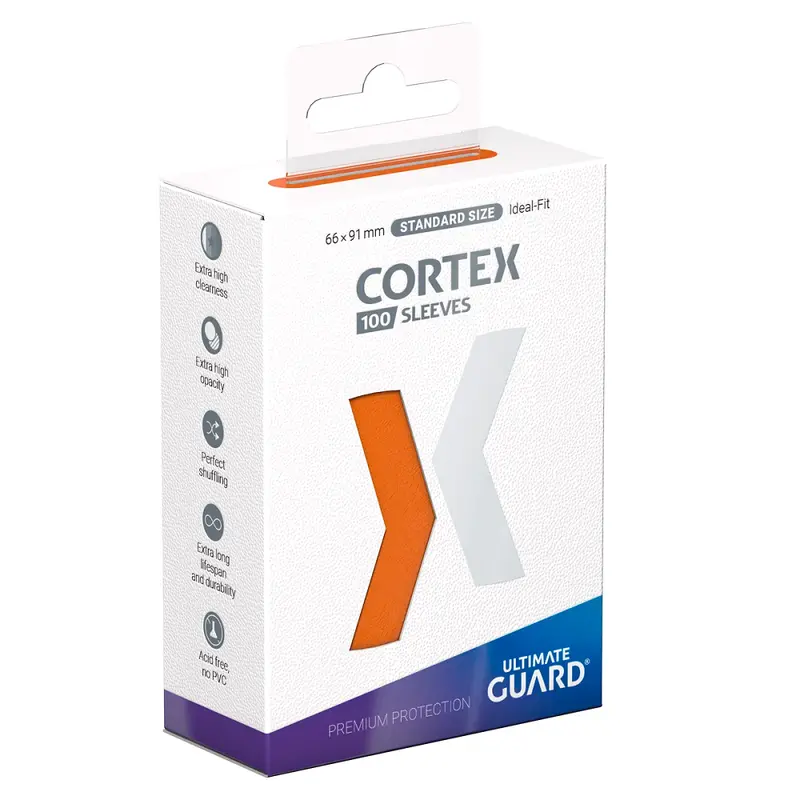 Ultimate Guard Orange Cortex Sleeves Standard Size (100)
