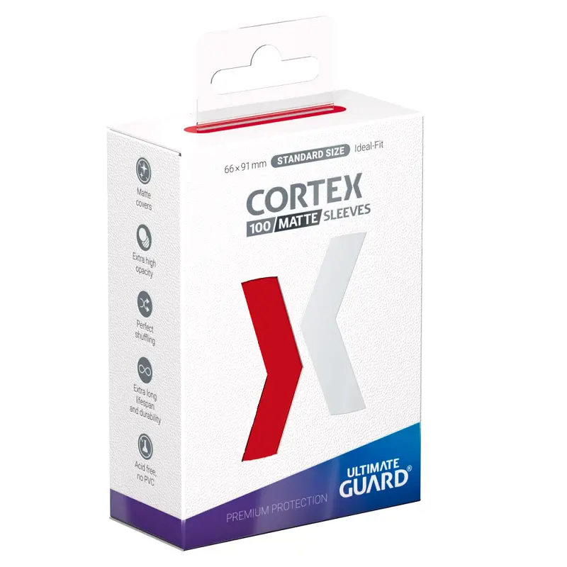 Ultimate Guard Red Cortex Sleeves Standard Size (100)