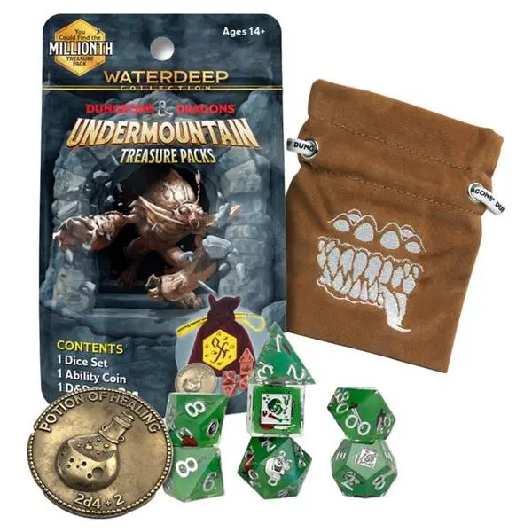 Undermountain Treasure Packs Display - Dungeons and Dragons by Sirius Dice