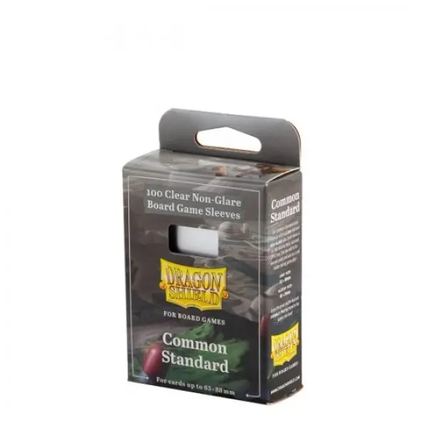 UNIT Dragon Shield 100 Clear Non-Glare Board Game Sleeves - Common Standard