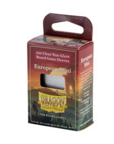 UNIT Dragon Shield 100 Clear Non-Glare Board Game Sleeves - European Mini