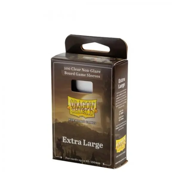 UNIT Dragon Shield 100 Clear Non-Glare Board Game Sleeves - Extra Large