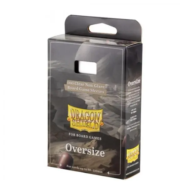 UNIT Dragon Shield 100 Clear Non-Glare Board Game Sleeves - Oversize