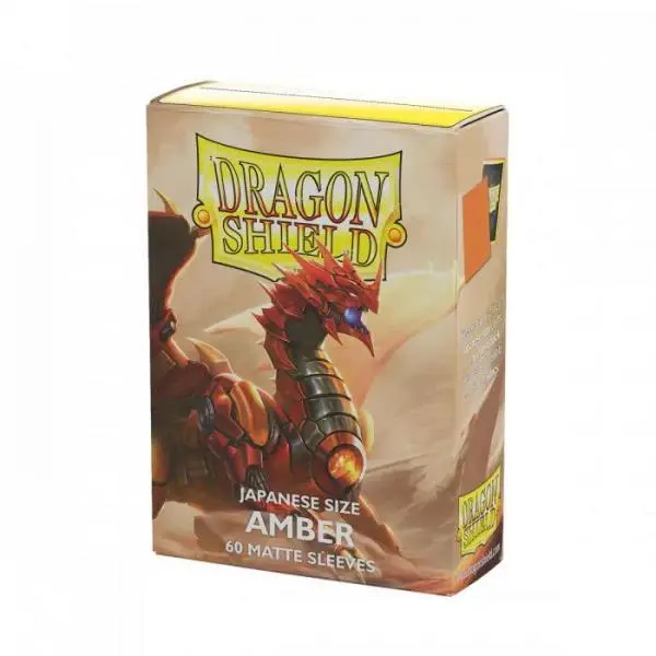 UNIT Dragon Shield Amber Matte Sleeves Japanese Size (60)