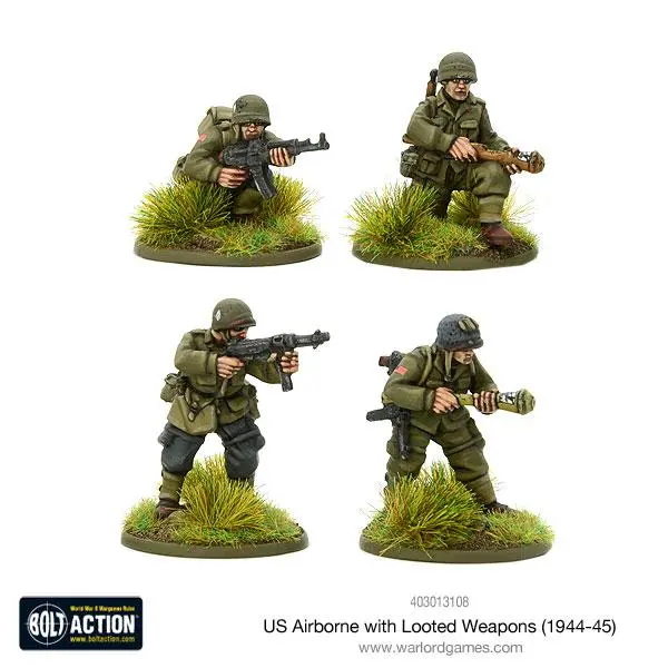 US Airborne With Looted Weapons