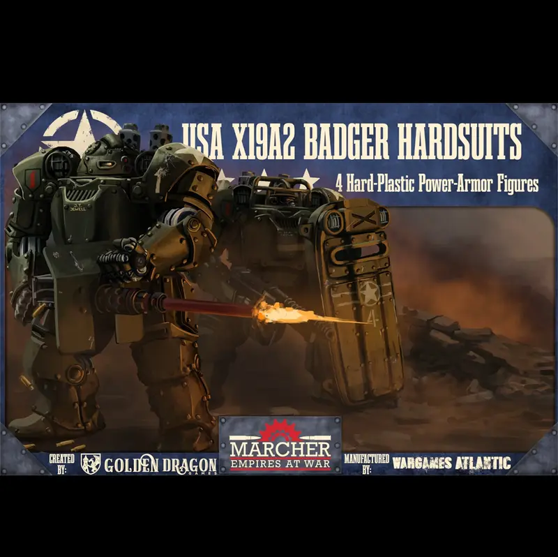 USA X19A2 Badger Hardsuits - Marcher Empires at War