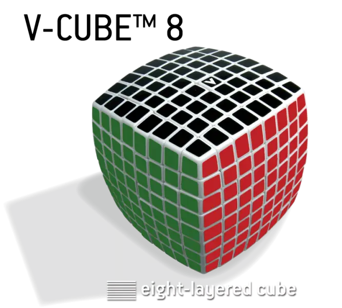 V-CUBE 8 White Pillow