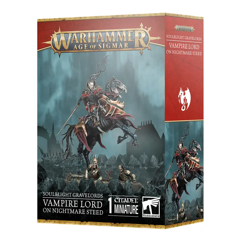 Vampire Lord on Nightmare Steed - Soulblight Gravelords