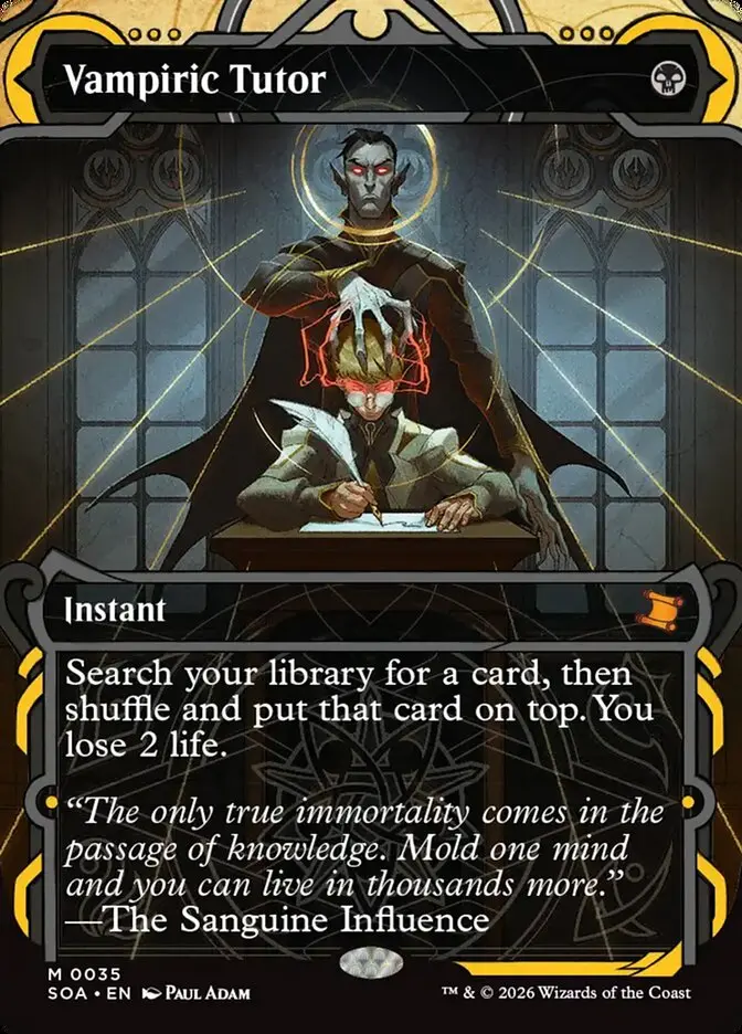 Vampiric Tutor Secrets of Strixhaven Mystical Archive #035