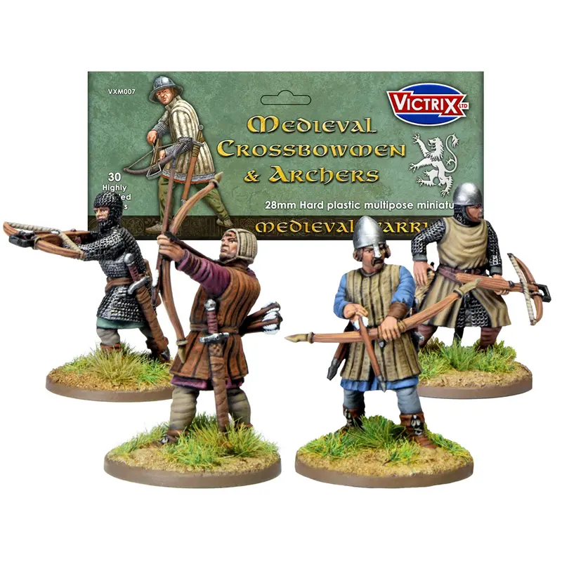 Victrix Medieval Crossbowmen & Archers – 28mm Hard Plastic Miniatures