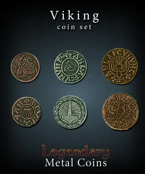 Viking Coin Set Legendary Metal Coins