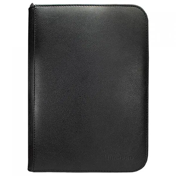 Vivid 4-Pocket Zippered PRO-Binder - Black
