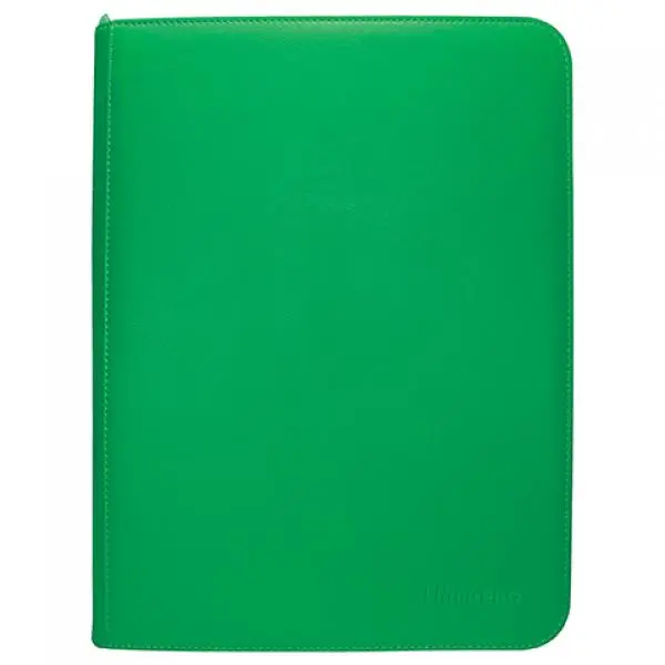 Vivid 9-Pocket Zippered PRO-Binder - Green