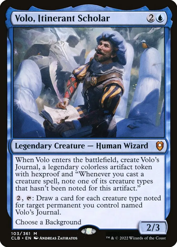 Volo, Itinerant Scholar - Commander Legends #103