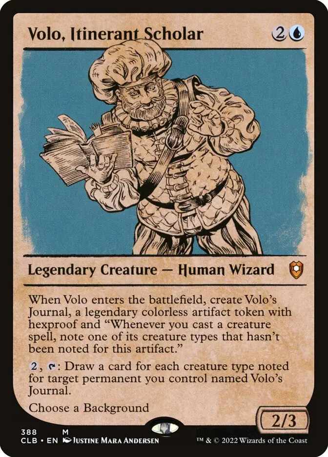 Volo, Itinerant Scholar - Commander Legends #388