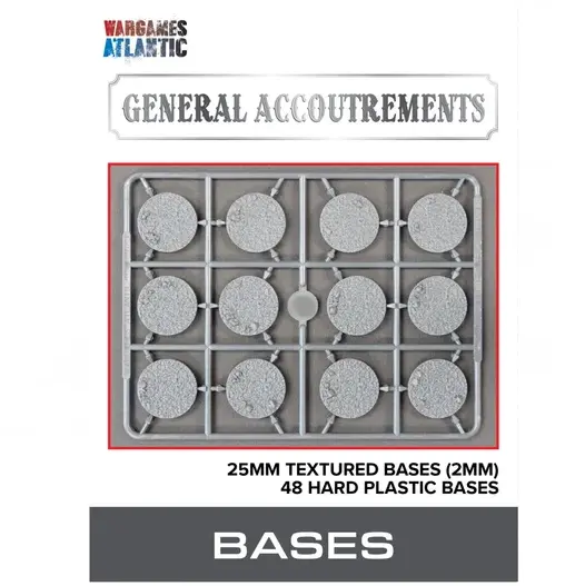 Wargames Atlantic 25mm Texture Bases (2mm)