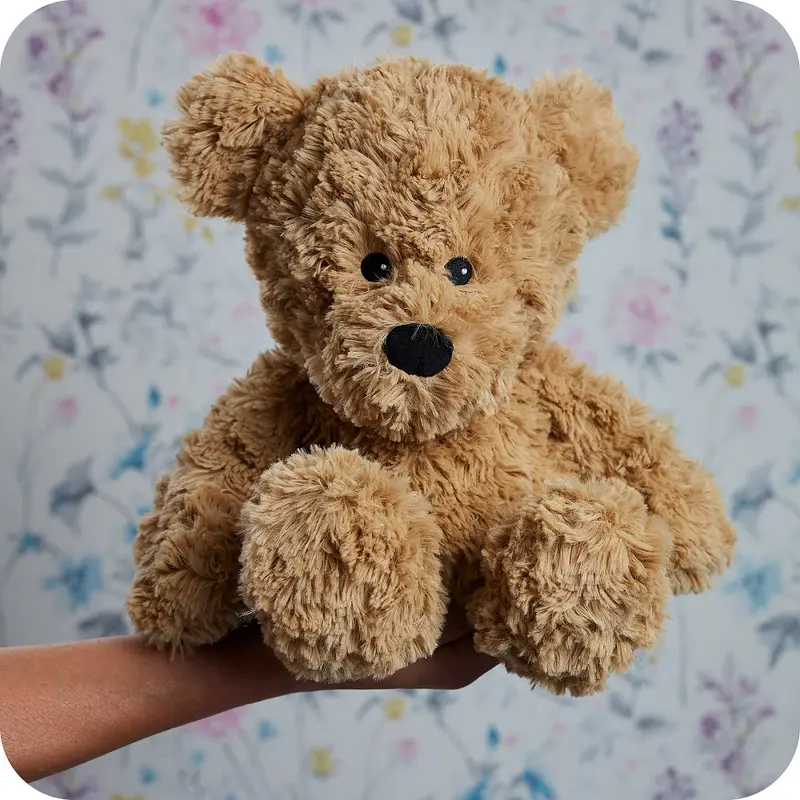 Warmies Brown Curly Bear -  Microwavable Plushies
